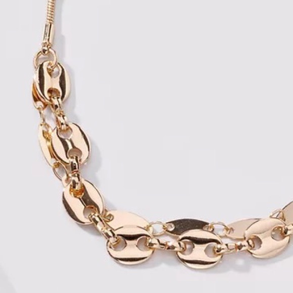 Gold Plated Adjustable Slide Multilayer Bracelet - Picture 2 of 6